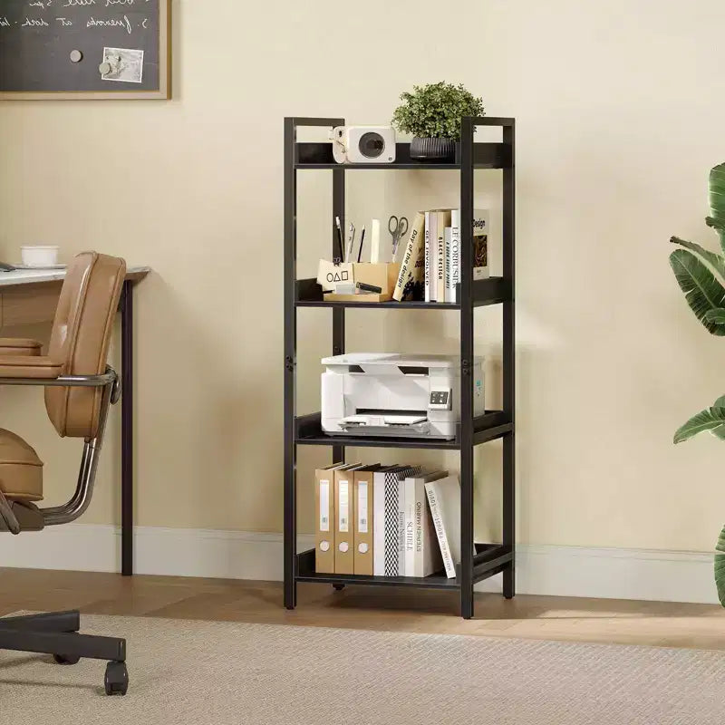 Étagère de style moderne Greenstell, Bibliothèque, Étagère haute d'angle de rangement pour la maison, le bureau, la chambre, la cuisine, le salon