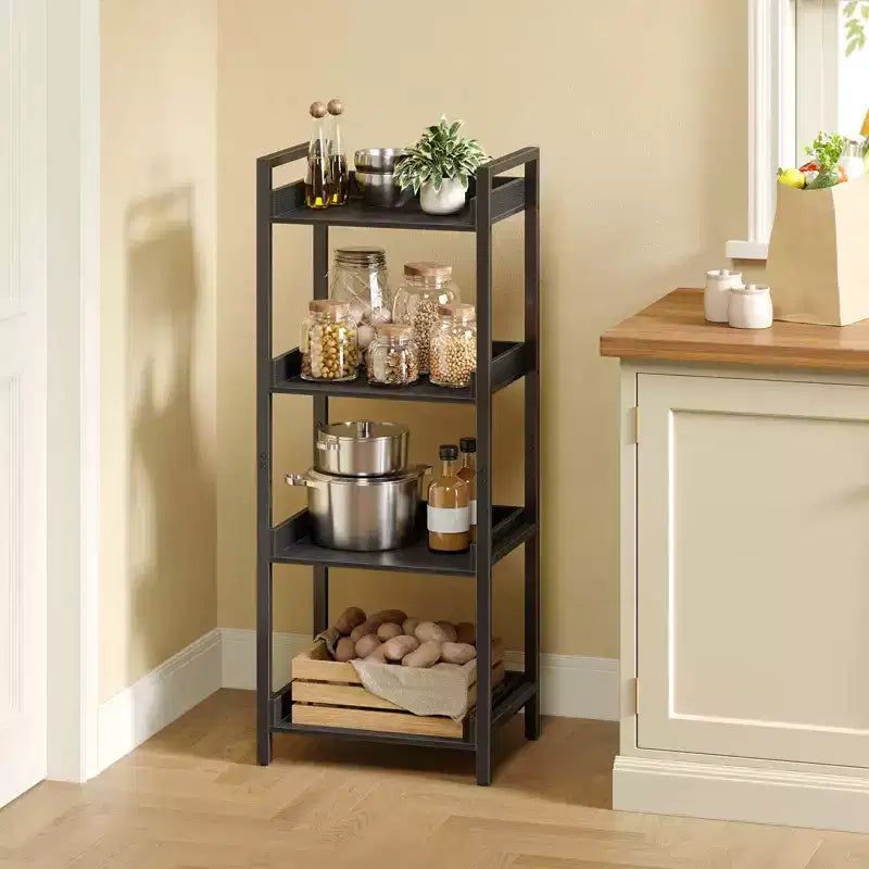 Étagère de style moderne Greenstell, Bibliothèque, Étagère haute d'angle de rangement pour la maison, le bureau, la chambre, la cuisine, le salon