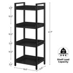 Étagère de style moderne Greenstell, Bibliothèque, Étagère haute d'angle de rangement pour la maison, le bureau, la chambre, la cuisine, le salon