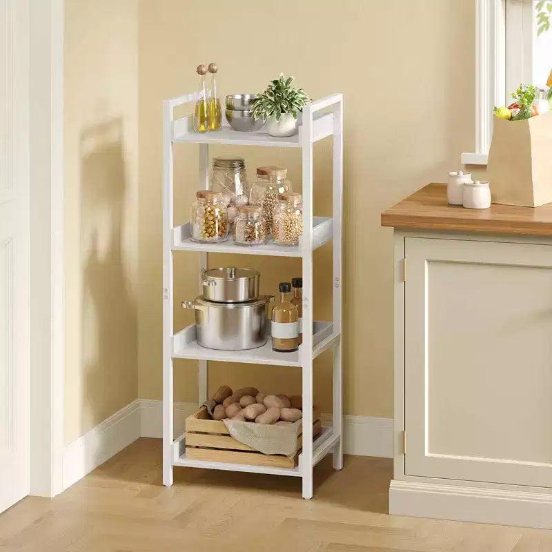 Étagère de style moderne Greenstell, Bibliothèque, Étagère haute d'angle de rangement pour la maison, le bureau, la chambre, la cuisine, le salon