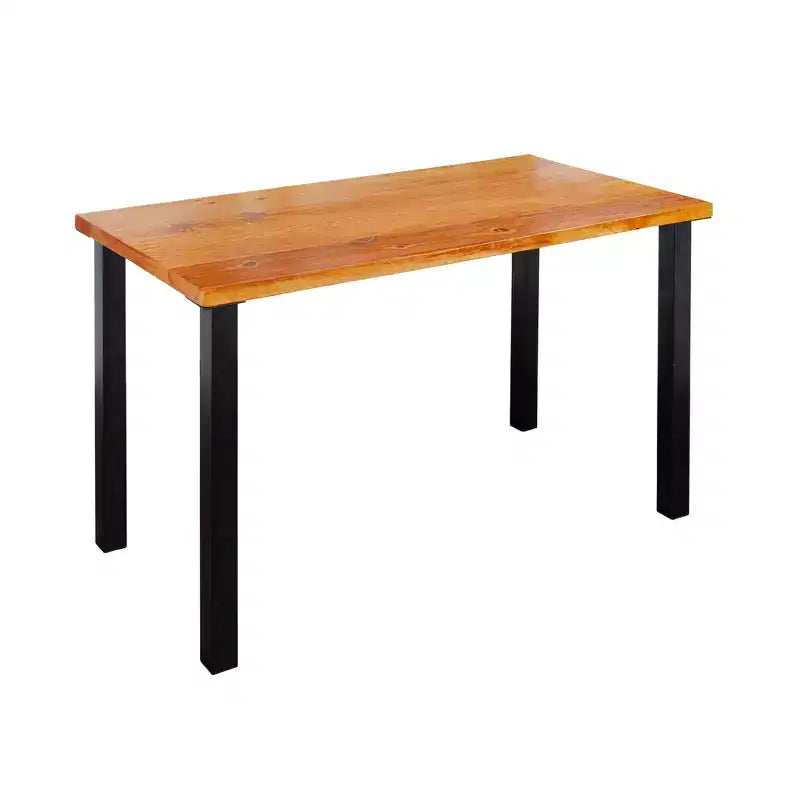 Pipe Decor Skyline Sunset Cedar Solid Wood Desk with 28 in. High-Rise Legs