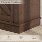 Meuble TV moderne CuisinSmart pour téléviseurs jusqu'à 70'', Meuble TV en bois style ferme avec étagères réglables, Meuble TV commode pour chambre à coucher et salon