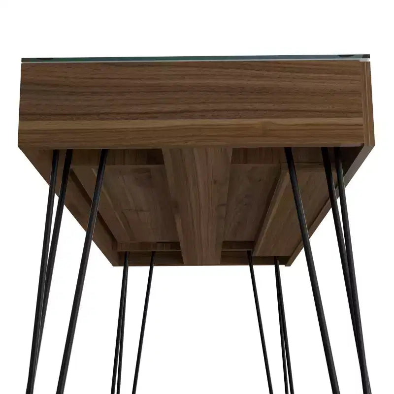 Bureau d'écriture industriel GDFStudio Esme avec pieds en épingle à cheveux