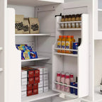 Meuble de Rangement de Cuisine Moderne GDFStudio Alanis avec Tiroir et Étagères Ajustables