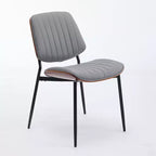 Lot de 2 chaises de salle à manger modernes rembourrées, chaises d'appoint du milieu du siècle pour salle à manger ou cuisine