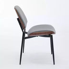 Lot de 2 chaises de salle à manger modernes rembourrées, chaises d'appoint du milieu du siècle pour salle à manger ou cuisine