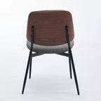 Lot de 2 chaises de salle à manger modernes rembourrées, chaises d'appoint du milieu du siècle pour salle à manger ou cuisine