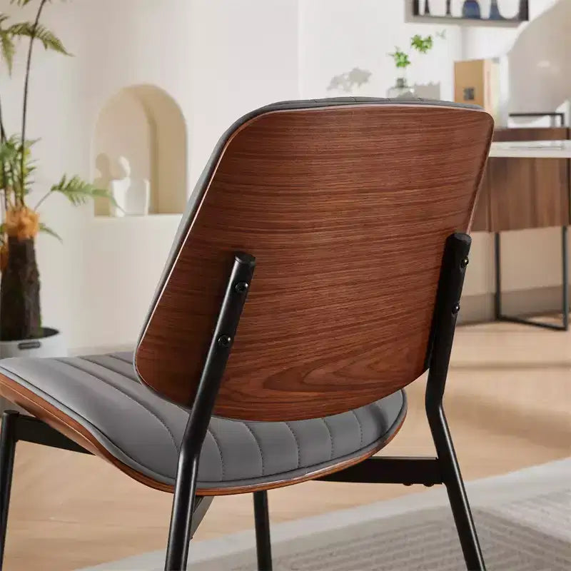 Lot de 2 chaises de salle à manger modernes rembourrées, chaises d'appoint du milieu du siècle pour salle à manger ou cuisine