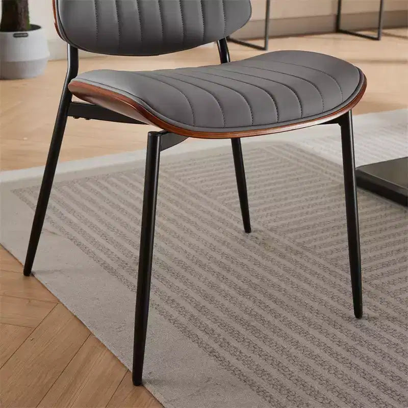 Lot de 2 chaises de salle à manger modernes rembourrées, chaises d'appoint du milieu du siècle pour salle à manger ou cuisine