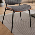 Lot de 2 chaises de salle à manger modernes rembourrées, chaises d'appoint du milieu du siècle pour salle à manger ou cuisine