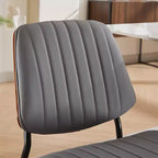 Lot de 2 chaises de salle à manger modernes rembourrées, chaises d'appoint du milieu du siècle pour salle à manger ou cuisine