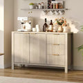 Bahut en bois avec 3 tiroirs et 2 portes Buffet moderne pour salon et cuisine