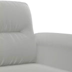 Fauteuil Canapé Gris Clair Microfibre, Métal, Contreplaqué Durable Individuel