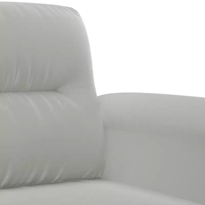 Fauteuil Canapé Gris Clair Microfibre, Métal, Contreplaqué Durable Individuel