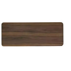 Console GDFStudio Arruda contemporaine de 48 po en bois d'hévéa avec étagère de rangement