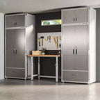 Meuble de rangement Seville Classics UltraHD avec tiroir et étagère superposable 91,4 x 61 x 229,9 cm