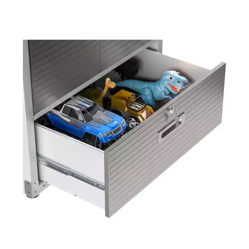 Meuble de rangement Seville Classics UltraHD avec tiroir et étagère superposable 91,4 x 61 x 229,9 cm