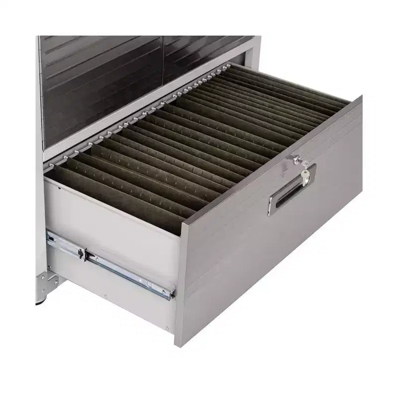 Meuble de rangement Seville Classics UltraHD avec tiroir et étagère superposable 91,4 x 61 x 229,9 cm