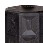 Table d'appoint rectangulaire Royal Hampton, 50 cm, bois d'hévéa noir