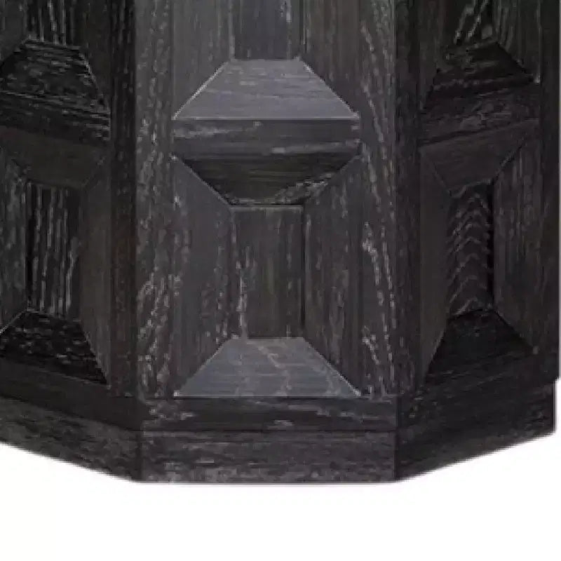 Table d'appoint rectangulaire Royal Hampton, 50 cm, bois d'hévéa noir