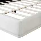 Lit plateforme Christopher Knight Home Berry moderne minimaliste en velours et bois