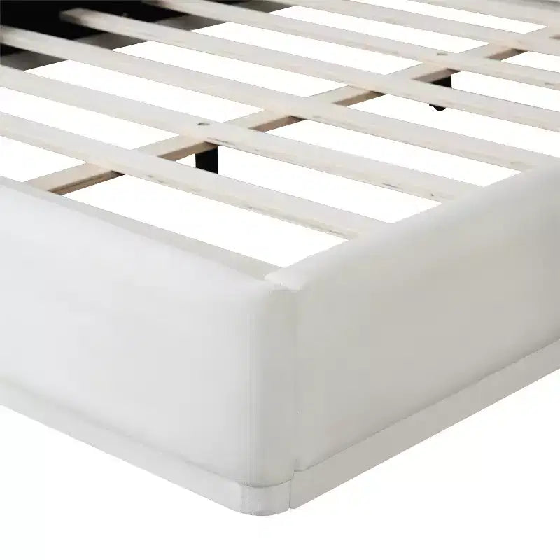 Lit plateforme Christopher Knight Home Berry moderne minimaliste en velours et bois