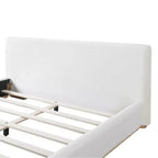 Lit plateforme Christopher Knight Home Berry moderne minimaliste en velours et bois