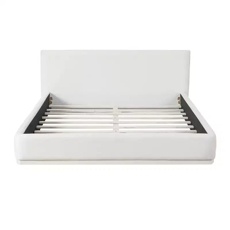 Lit plateforme Christopher Knight Home Berry moderne minimaliste en velours et bois