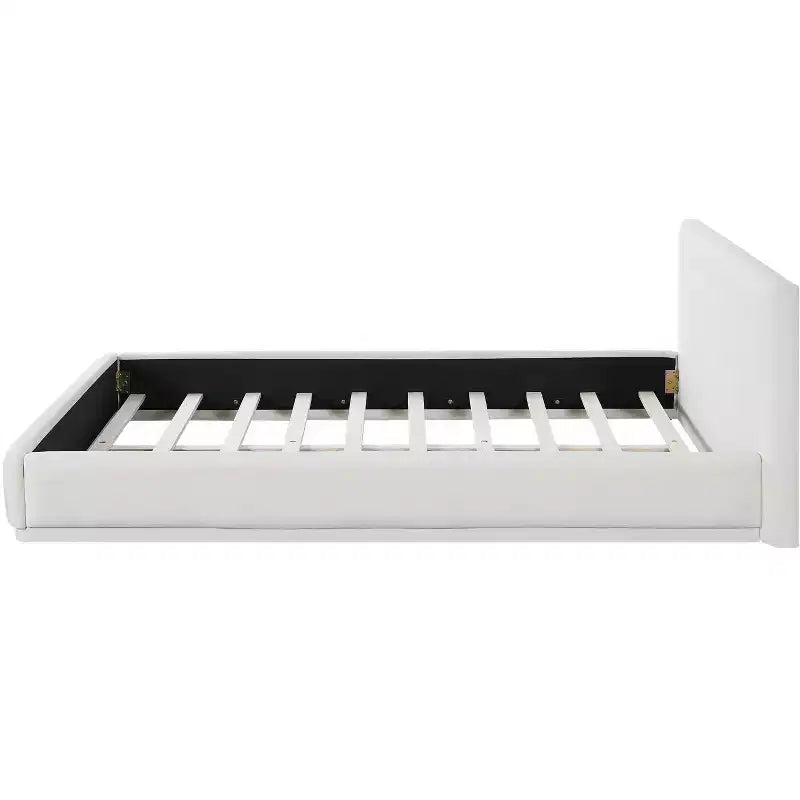 Lit plateforme Christopher Knight Home Berry moderne minimaliste en velours et bois