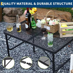Table de grillade pliante 3x2FT, Table de camping portable avec plateau en maille, Table de grillade métallique légère réglable en hauteur, pour camping en plein air, barbecue, pique-nique