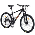 Vélo adulte Okak 26 pouces, 24 vitesses, fourche suspendue, VTT avec pneus KENDA et freins à disque, VTT à pneus larges pour hommes et femmes