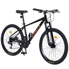 Vélo adulte Okak 26 pouces, 24 vitesses, fourche suspendue, VTT avec pneus KENDA et freins à disque, VTT à pneus larges pour hommes et femmes