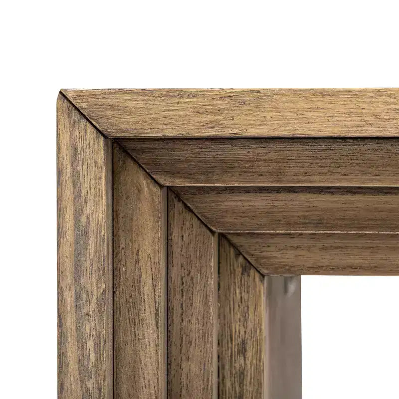 Console en bois minimaliste, table d'entrée cannelée moderne pour salon et entrée