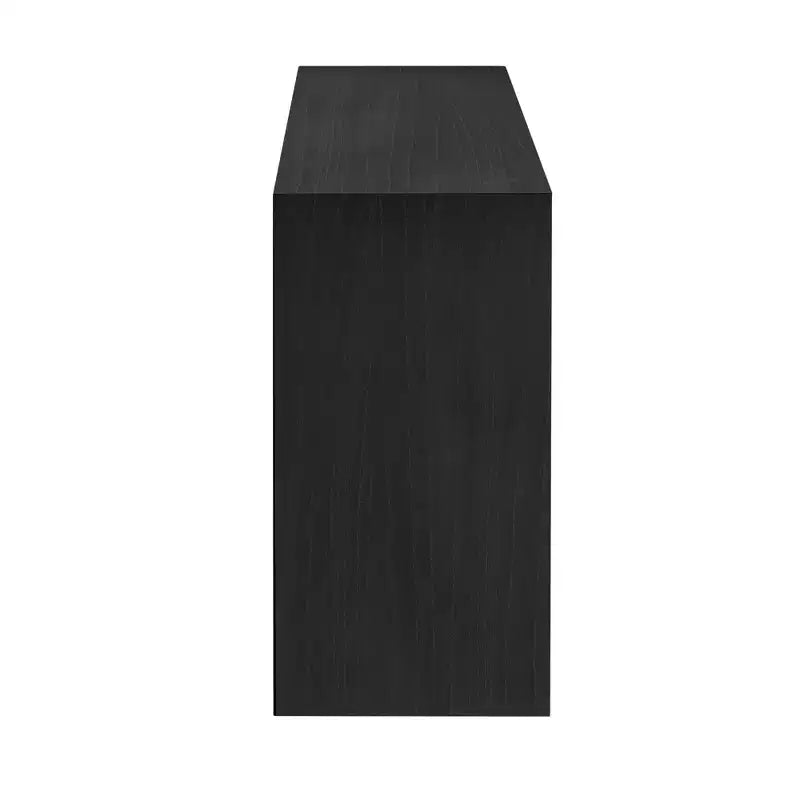Console en bois minimaliste, table d'entrée cannelée moderne pour salon et entrée