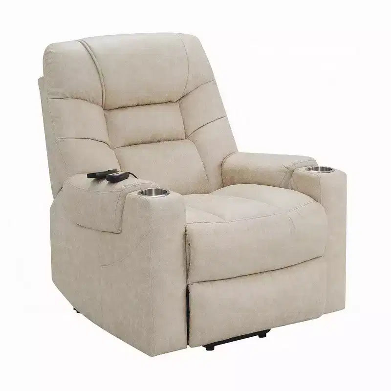 Fauteuil inclinable releveur Royal Hampton avec massage chauffant, en similicuir gris