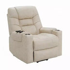 Fauteuil inclinable releveur Royal Hampton avec massage chauffant, en similicuir gris