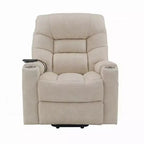 Fauteuil inclinable releveur Royal Hampton avec massage chauffant, en similicuir gris