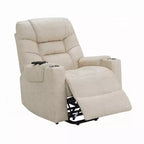 Fauteuil inclinable releveur Royal Hampton avec massage chauffant, en similicuir gris
