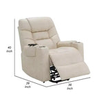 Fauteuil inclinable releveur Royal Hampton avec massage chauffant, en similicuir gris