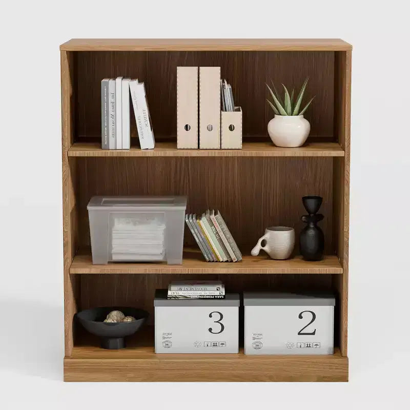PexFix 36x31x16 Étagère de rangement sans porte en bois Meuble de rangement bibliothèque et bureau pour cuisine, chambre, entrée, salon, salle à manger Naturel