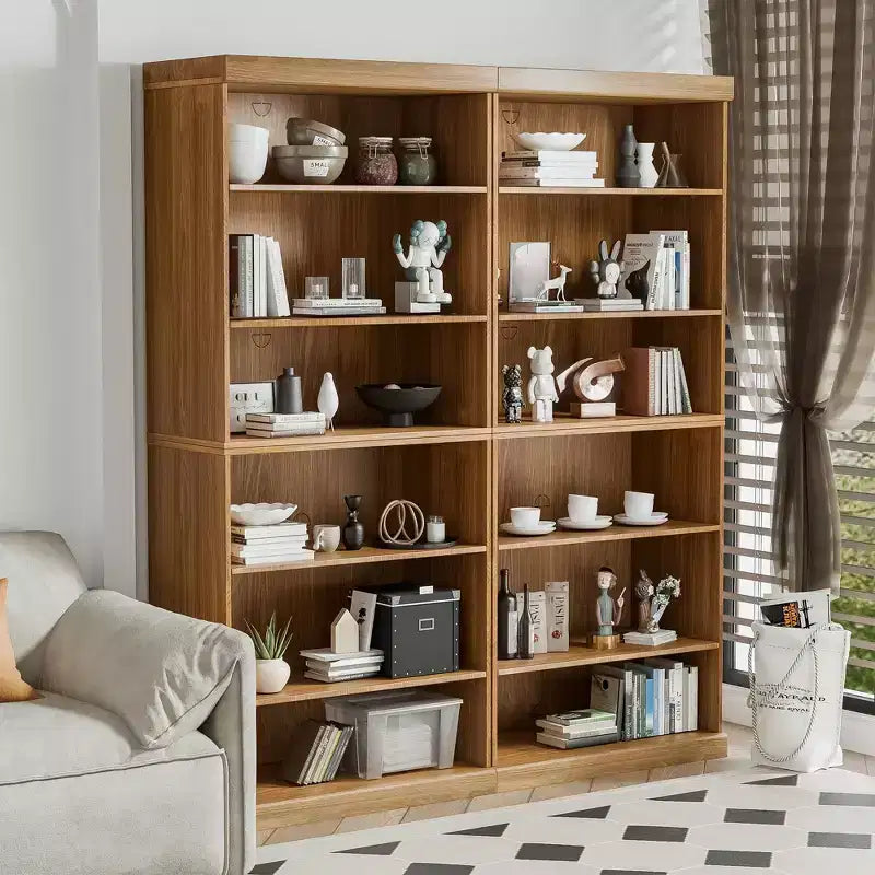 PexFix 36x31x16 Étagère de rangement sans porte en bois Meuble de rangement bibliothèque et bureau pour cuisine, chambre, entrée, salon, salle à manger Naturel