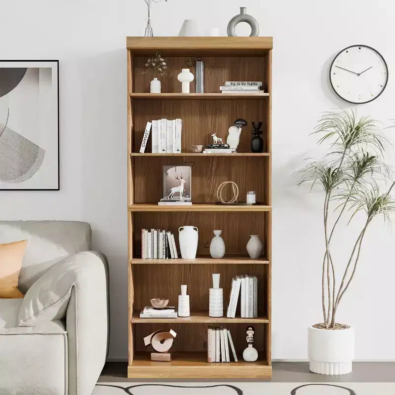 PexFix 36x31x16 Étagère de rangement sans porte en bois Meuble de rangement bibliothèque et bureau pour cuisine, chambre, entrée, salon, salle à manger Naturel