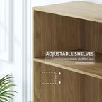 PexFix 36x31x16 Étagère de rangement sans porte en bois Meuble de rangement bibliothèque et bureau pour cuisine, chambre, entrée, salon, salle à manger Naturel