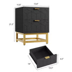 Commode à 2 tiroirs, petite commode, commode de chambre à coucher, salon,