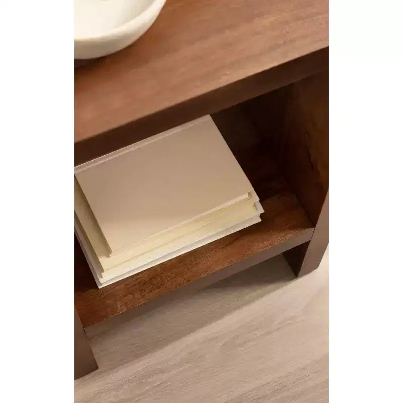 Table d'appoint Kate and Laurel Reddy Radius Arch, 16x12x24, Noyer Brun