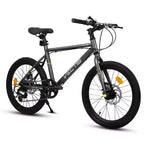 Okak 20IN Toddler Bike with 7-Speed and Steel Frame, Kids Bike with Dual Disc Brakes and 1.75IN Tires, Kids Cruiser Bikes for Boys & Girls