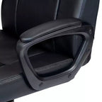 Chaise de bureau ergonomique HomeStock, réglable en hauteur, avec assise en similicuir doré et pivotante, 116,84 cm de hauteur