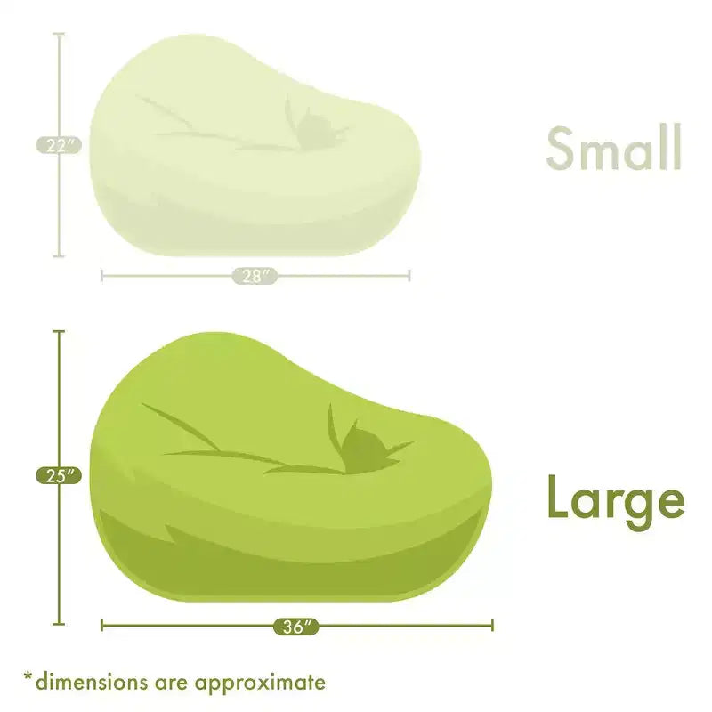 Grand pouf Majestic Home Goods, couleur unie
