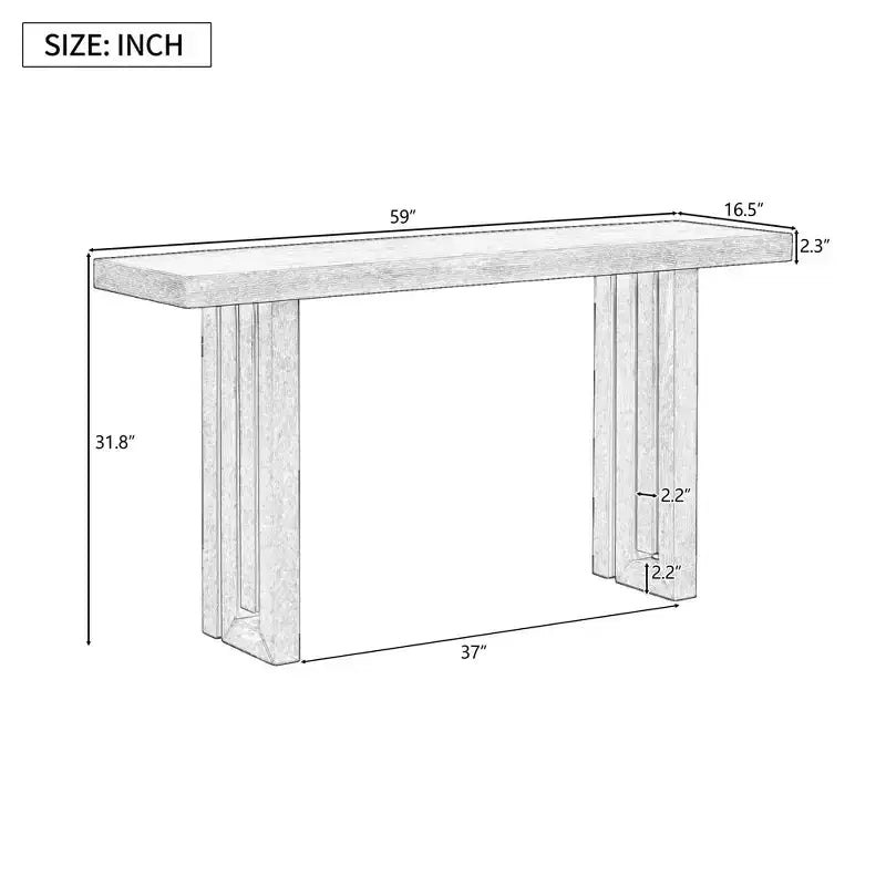 Consoles en placage de chêne au design moderne et unique pour l'entrée, table d'entrée minimaliste en bois mince pour le bureau à domicile, le salon