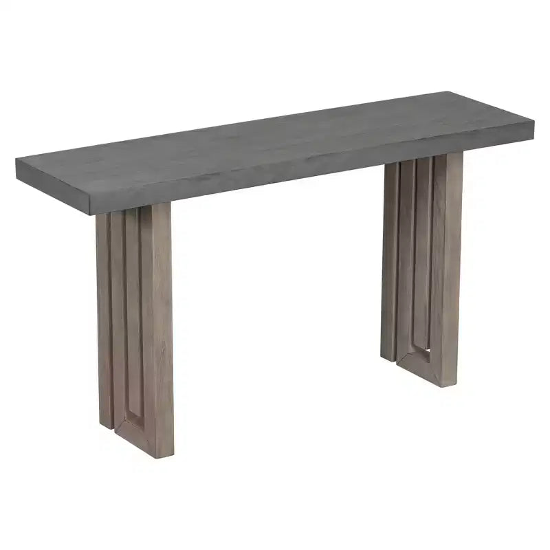Consoles en placage de chêne au design moderne et unique pour l'entrée, table d'entrée minimaliste en bois mince pour le bureau à domicile, le salon